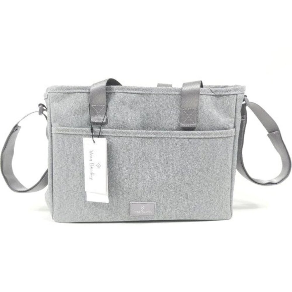 Vera Bradley Medium Heather Gray Lighten Up Everything Organizer NWT